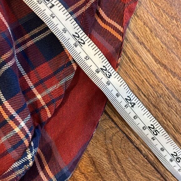 Lands End vintage cotton plaid button down size small - Picture 6 of 9